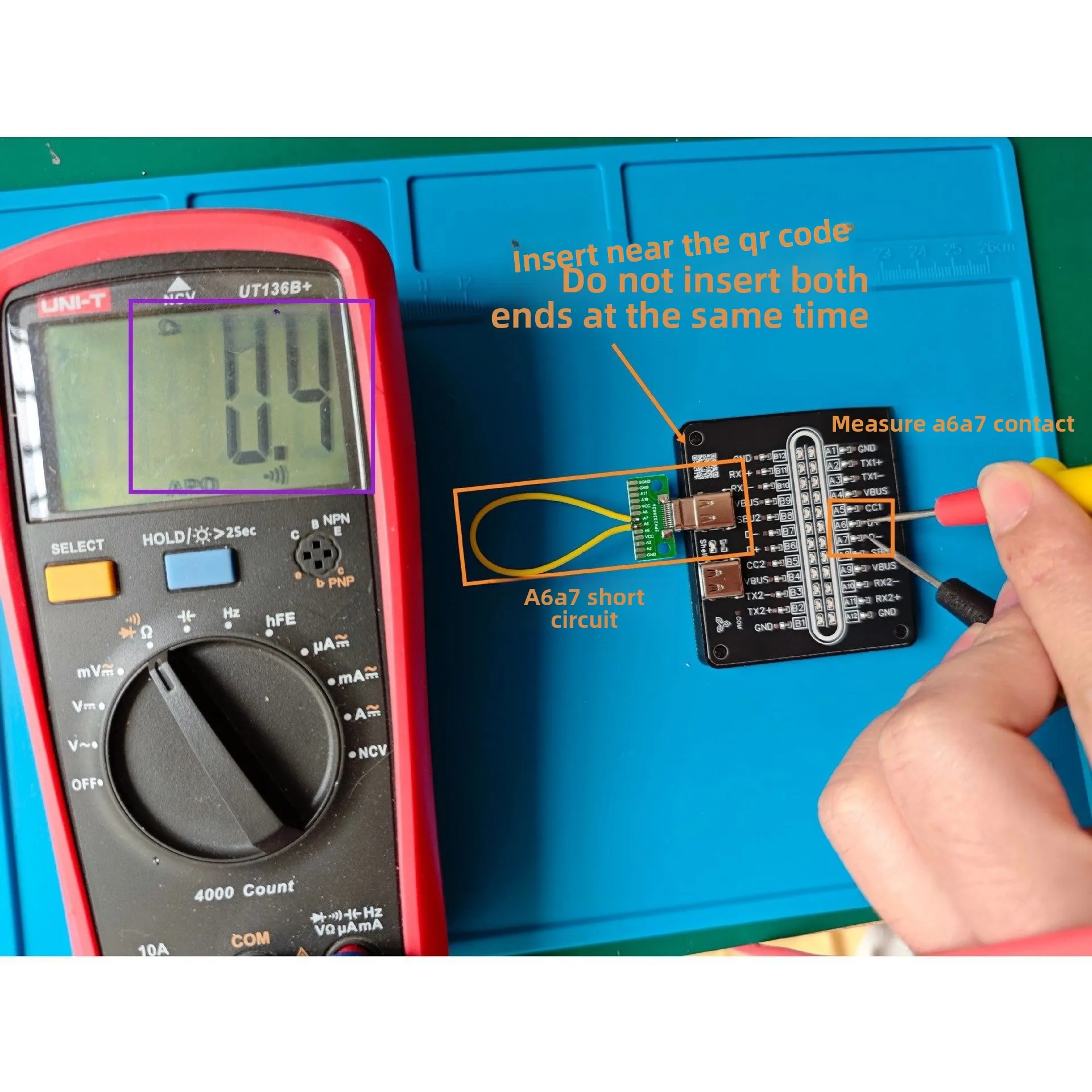 Type-C data detection, CtoC & USB 24p fast charging test