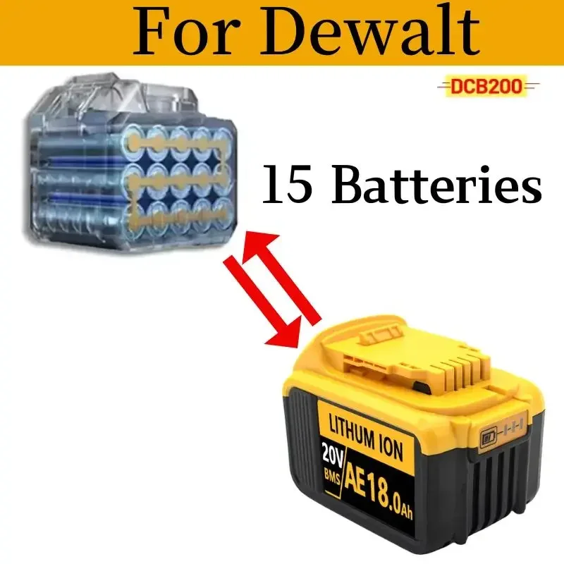 DCB200 20V Battery Compatible with for dewalt power Tools 18V 12Ah rechargeable electric tool Lithium batteries 20V 18Volt 18v 1