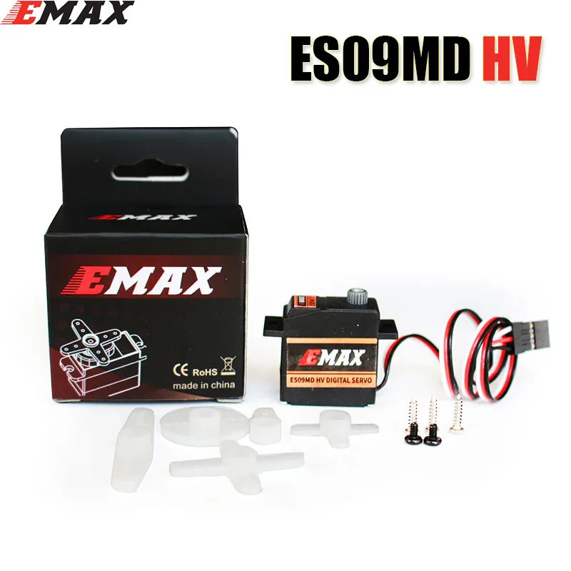 4pcsEmax ES09MD HV 6-8.4V جميع الأغراض الجهد العالي ميتال جير أجهزة رقمية ل RC الطائرات بدون طيار طائرة هليكوبتر شاحنة قارب قطع غيار السيارات