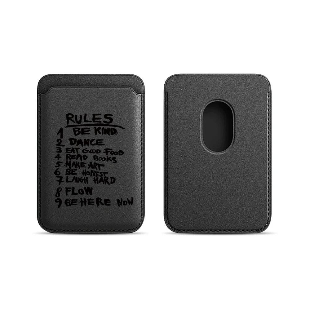 Rules Leder-Kartenetui Handyhülle Kartenhalter für Magnetische Hülle Geeignet für alle iPhones mit Magsafe-Kartenfunktion Rückseitentasche – Detail 13