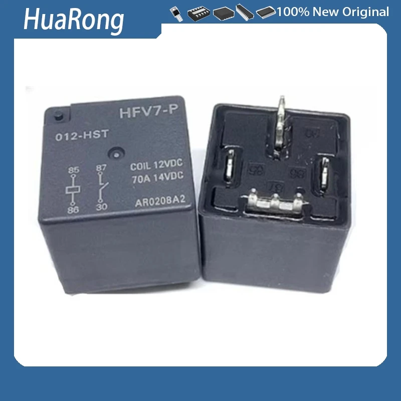 2Pcs/Lot  HFV7-P 012-HST 012-HPT   HFV7-P-012-HPT  HFV16-P 12-HT  70A 12V 4-PIN