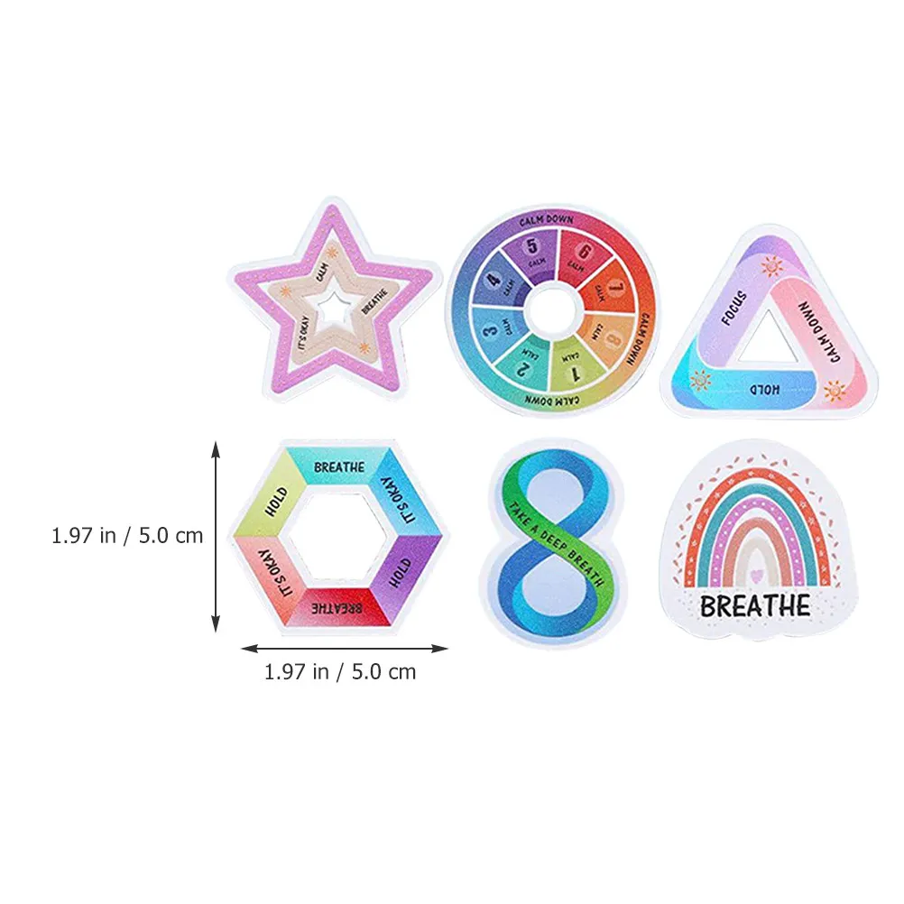 6 Adesivos Sensoriais Coloridos Texturizados para Alívio de Estresse, Adesivos Tácteis para Mesa e Telefone