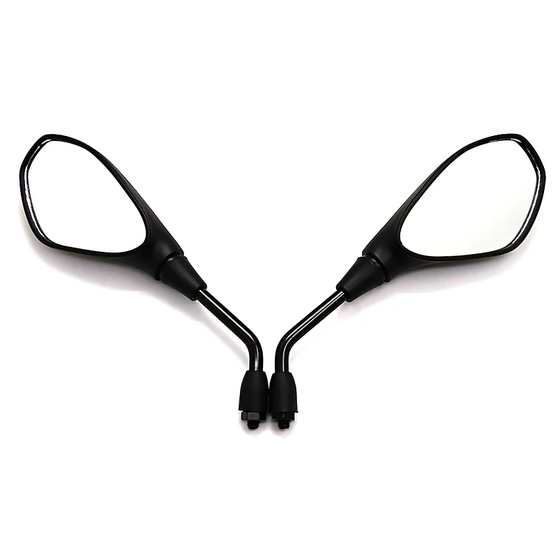 Motorcycle Rear View Mirrors Motorbike Black Handlebar End Side Mirror for Scooters ATV Bike Motorcycles 2pcs/Pair