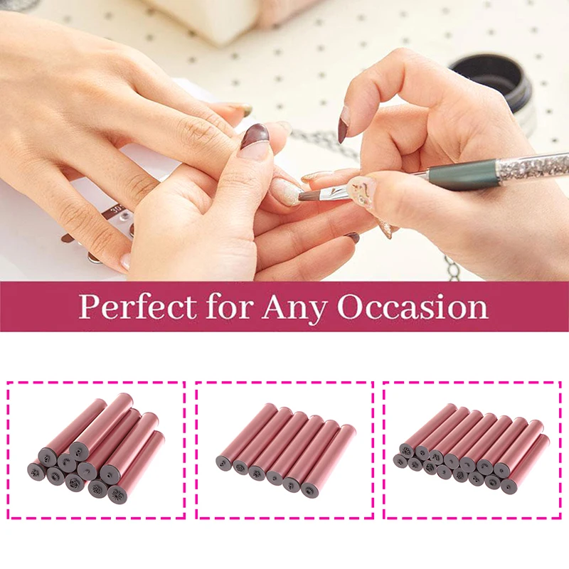 6/10/15 Stuks Nail Art Stempel Pen Set Nagels Art Stempelen Tool Met Verschillende Patronen DIY Nail ontwerp Stamper Nagels Art Puntjes