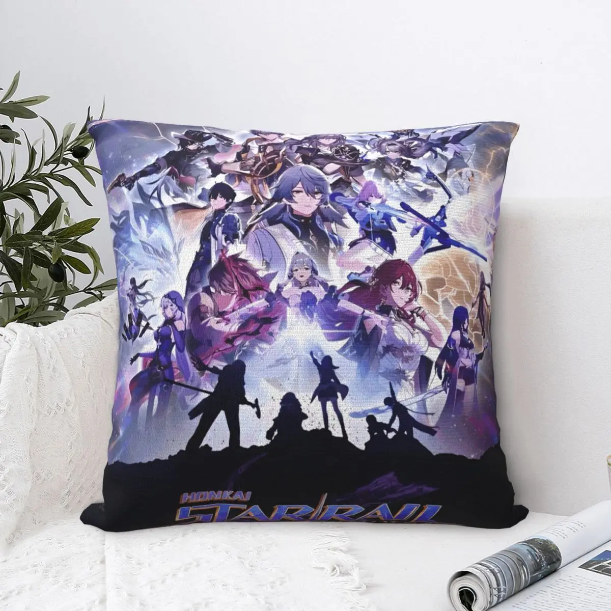 

Honkai: Star Rail Pillowcase Merch Soft Cushion Cover anime cartoon Throw Pillow Cover Living Room Decorations Square Multi-Size