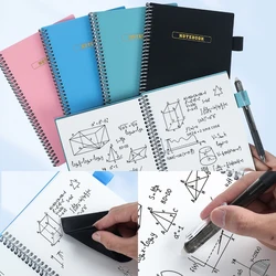 A5 Reusable Whiteboard Notebook With Free Whiteboard Pen Erasing Cloth Weekly Planner Portable Notebooks