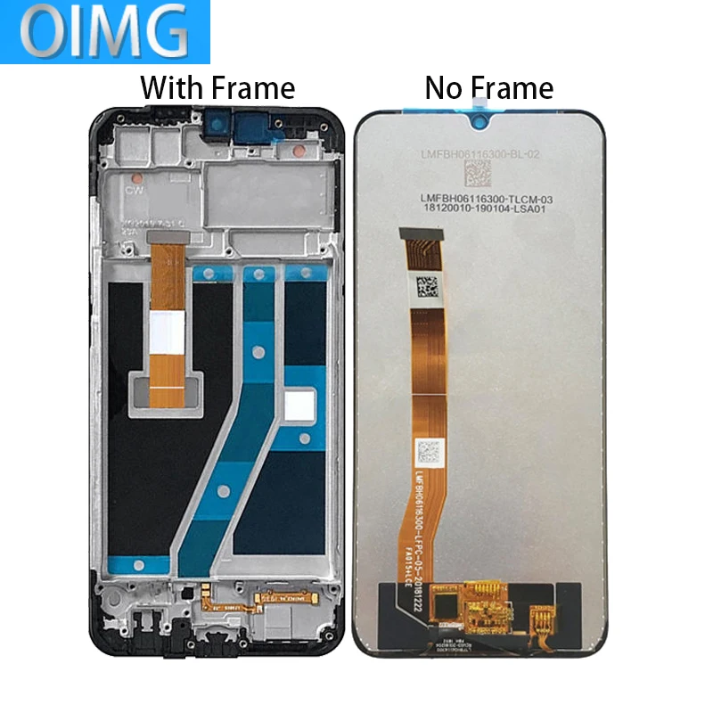 6.1\'\' For Oppo A1k  LCD Original Display With Frame Touch Screen Digitizer Assembly Replacement Parts  CPH1923