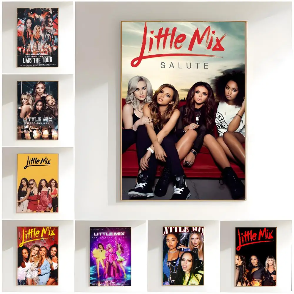pop girl group l-little mix Poster Classic Wall Art  Home Decor  Peel and Stick Unframed