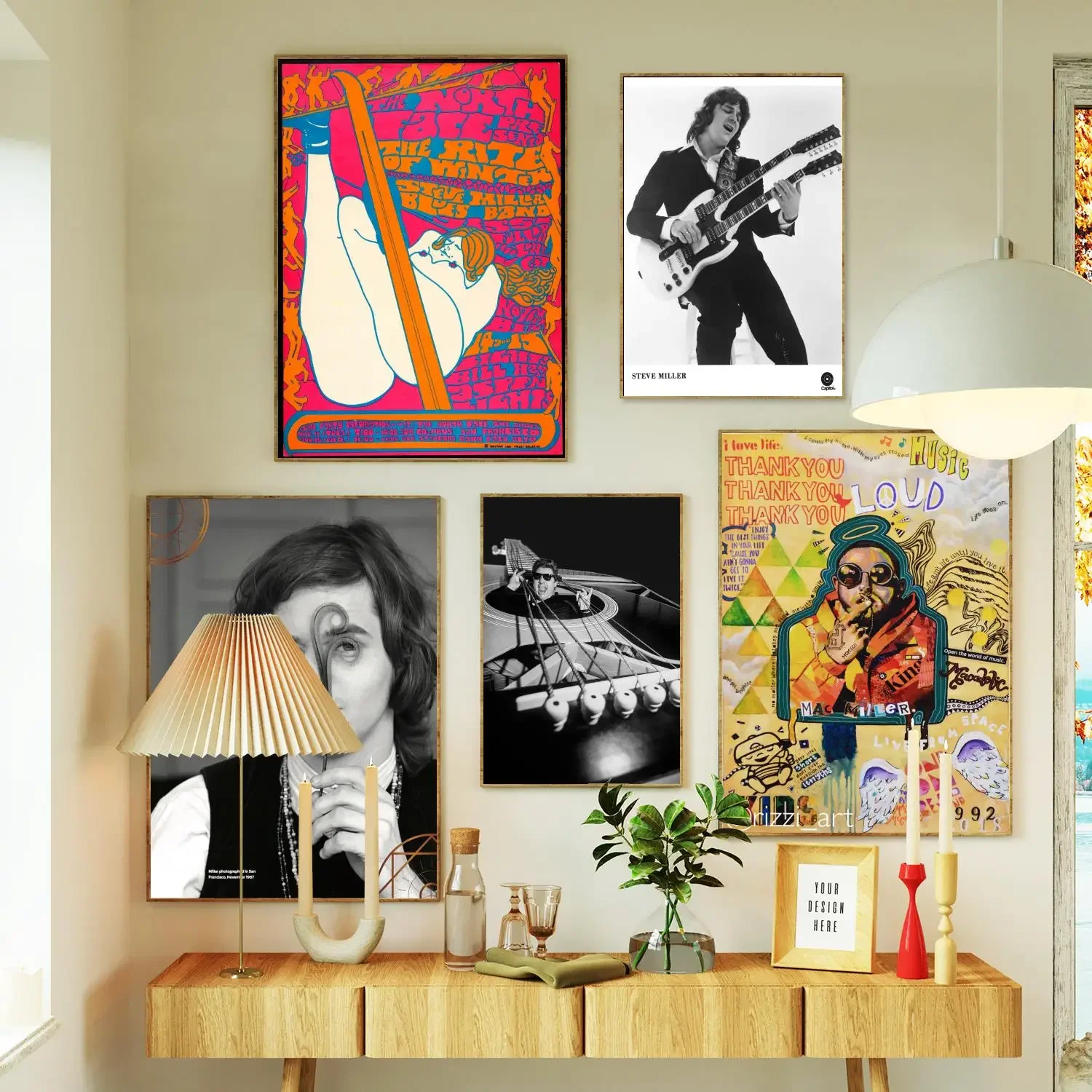 Steve Miller Band Poster Prints Wall Art Canvas Painting Poster For Modern Family Living Room Home Decor