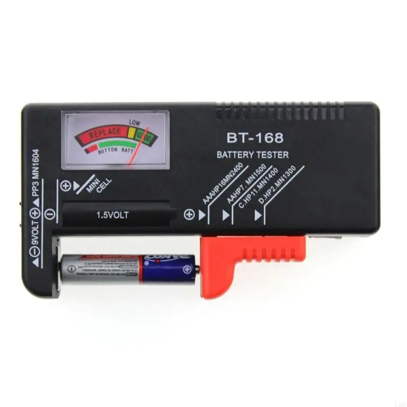 Battery Tester Small Home Level Level Level Tester untuk 9V 1.5V Battery L4MF