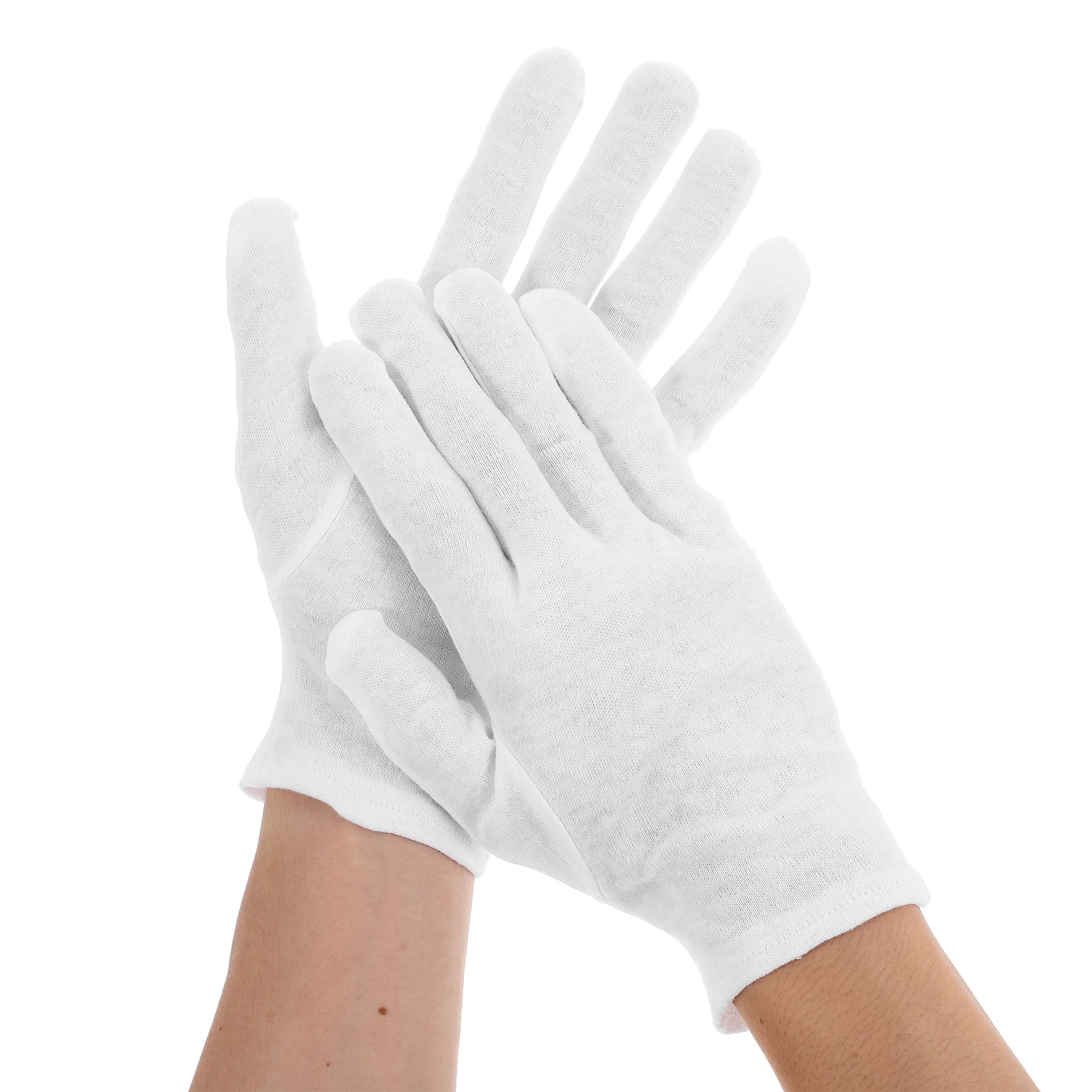 

2pcs White Work Gloves Non-slip Large Household Gloves Size for Labor Protection Outdoor Gardener Household Use