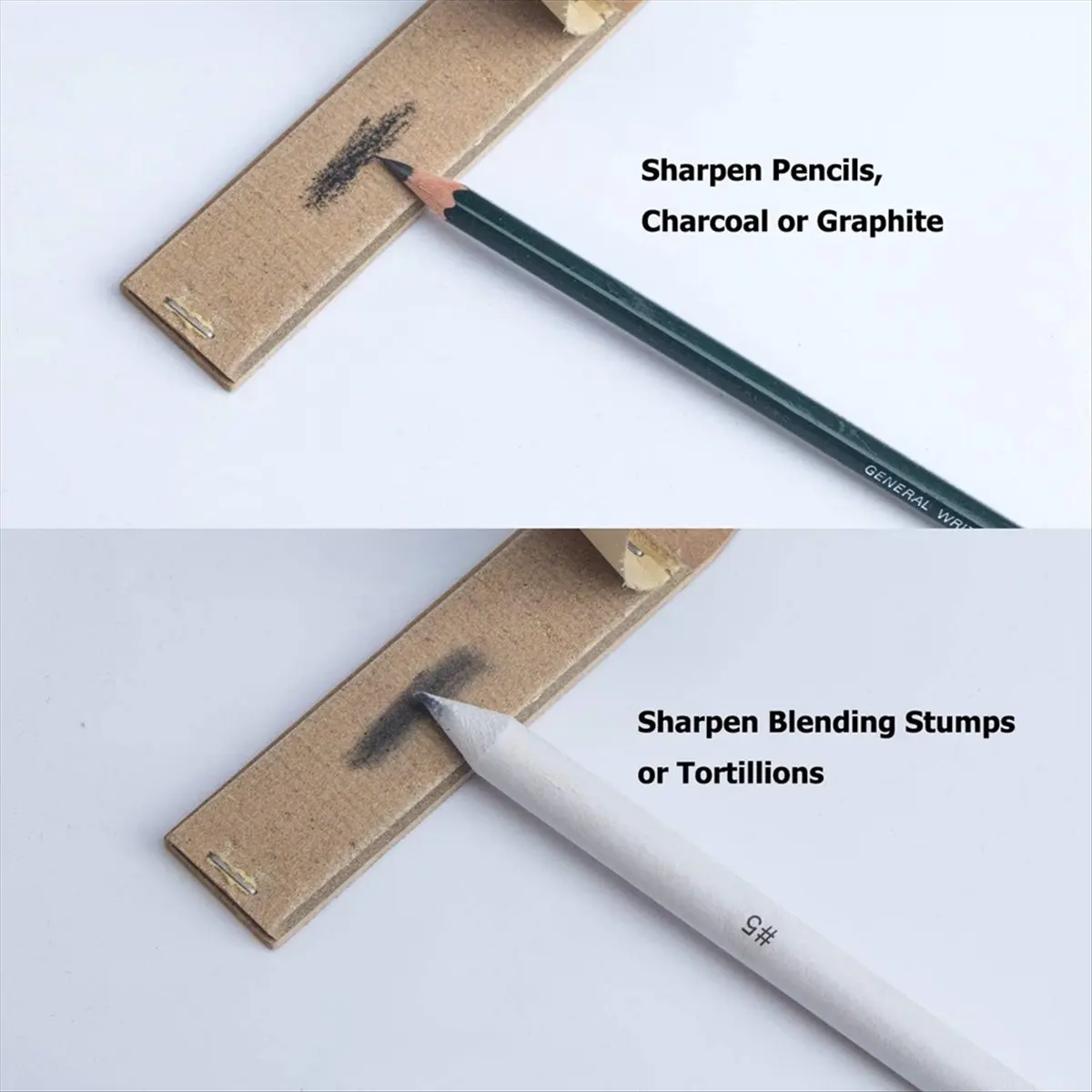 HHTL 33 Pcs Blending Stumps and Tortillions Set Art Blenders with Sketch Sandpaper Pencil Sharpener Pencil Extension Tool