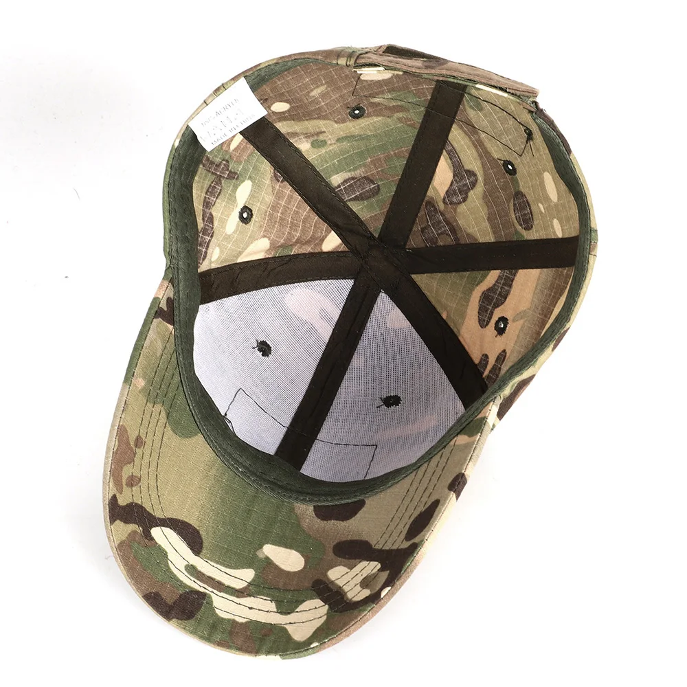 HAN WILD Outdoor Tactical Caps Adjustable Combat Baseball Cap for Men Tops Airsoft Hunting Hat Ripstop Force Camo Mesh Hats