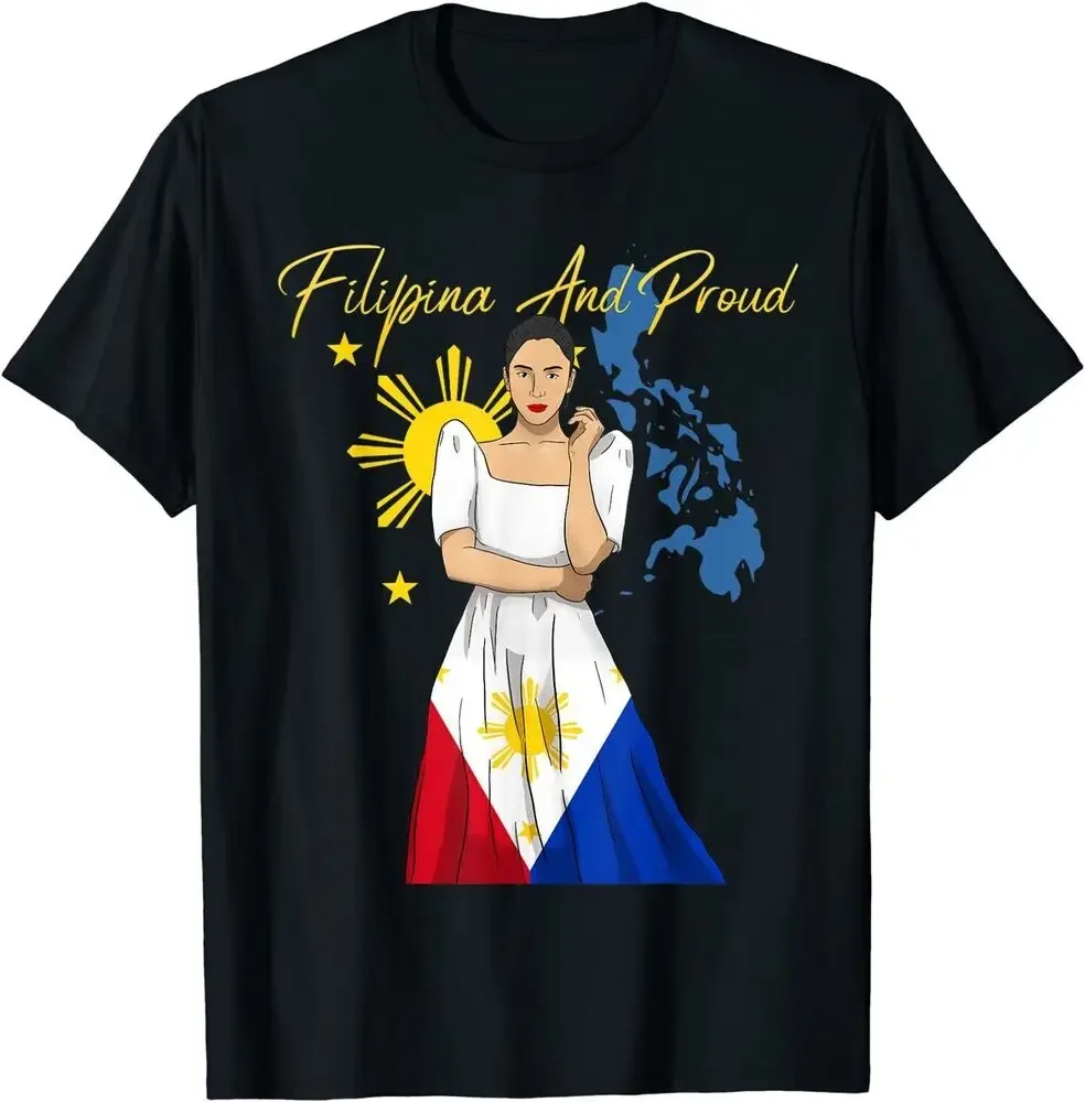 Philippines Pinay Filipina Islands Flag Girl Women Tee T-Shirt High Quality 100%Cotton Short Sleeve