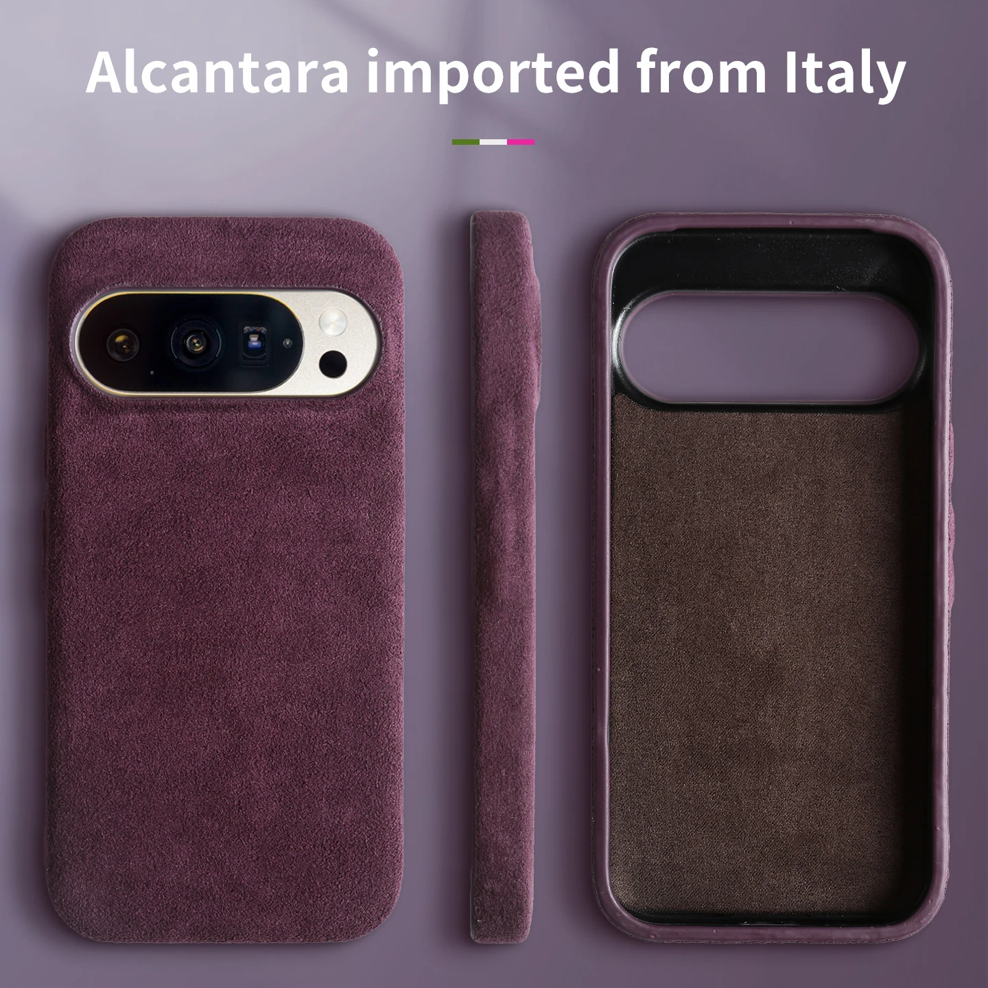 Etui Premium z Alcantary do Google Pixel 9 10 Pro XL 9A 8A 7A 6A 5A 5 6 7 8 Pixel10 Pro 10Pro Pokrowiec na telefon Coque Bag — zdjęcie produktu 2