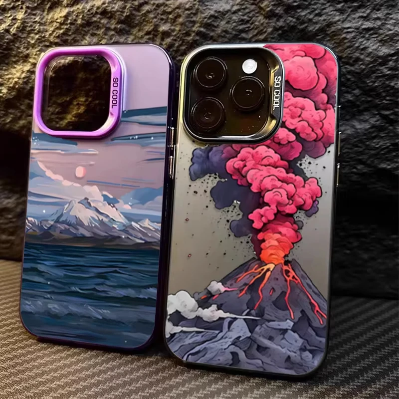 

Glacier Vulcanian Eruption Phone Case For Samsung Galaxy A14 A15 5G S21 S22 S23 S24 5G FE Plus Ultra A25 A35 A52 A53 A54 A55 5G