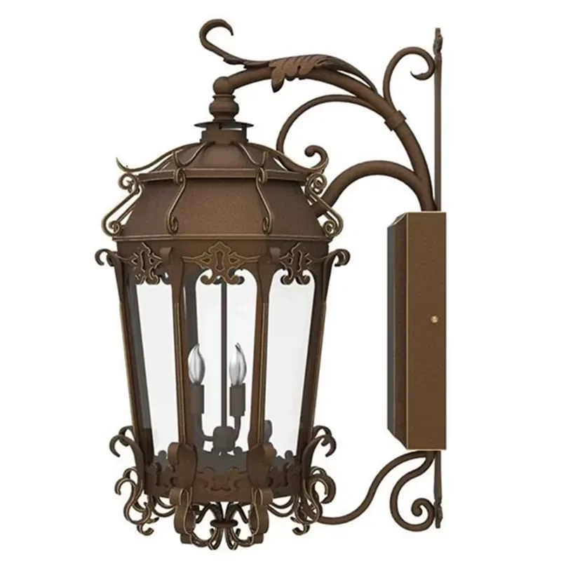 Outdoor Wall Lamps Led Glass Hotel Large Rustic Custom Light Brass Wall Mount