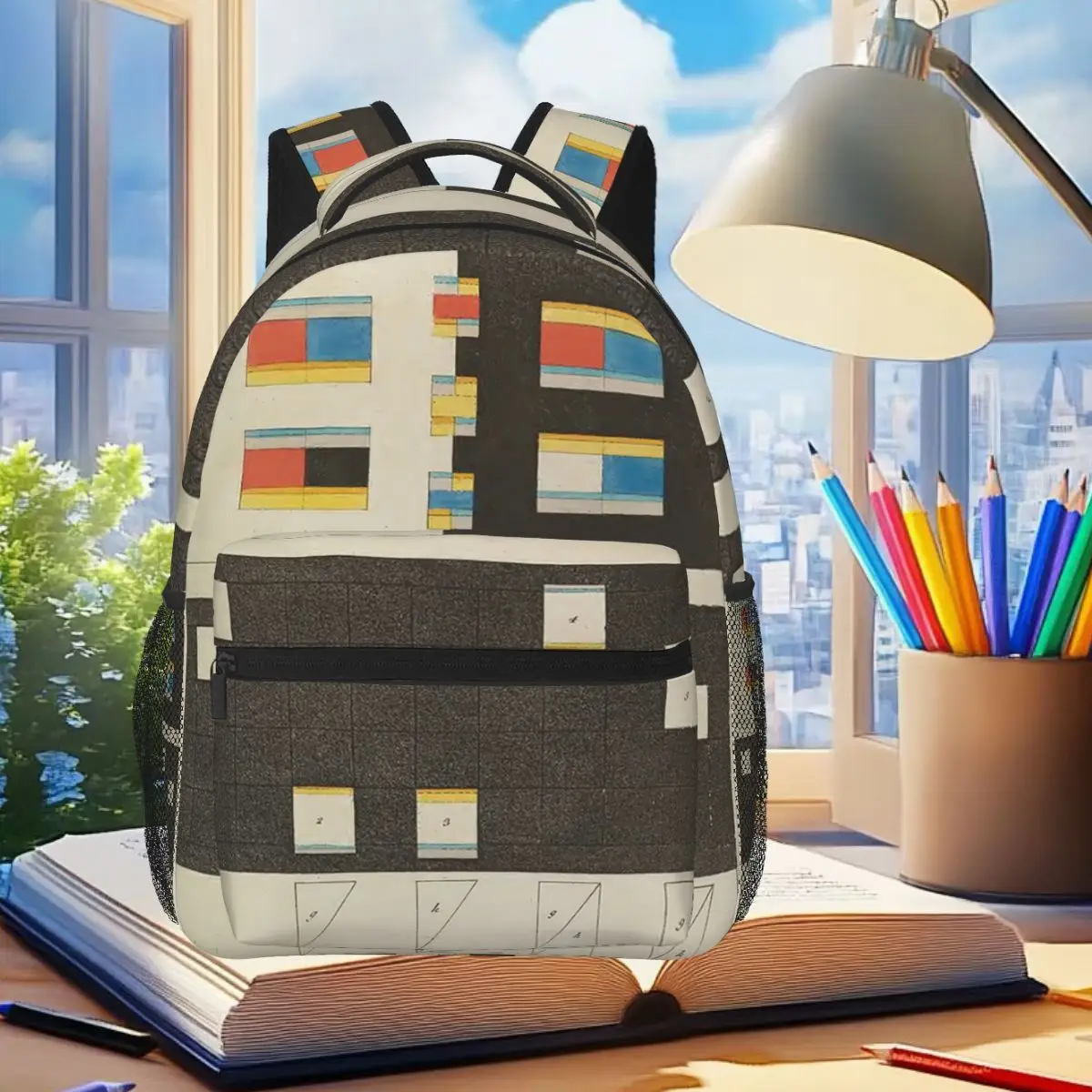 

Goethe's Theory Of Color Figure IV Backpack Student Boys Girls BookBag Kids School Bag Laptop Shoulder Bags for Men Women