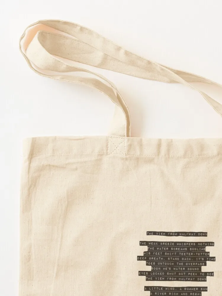 The View from Halfway Down Tote Bag حقيبة حمل مخصصة حقيبة رائعة حقائب تسوق لطيفة قابلة للطي