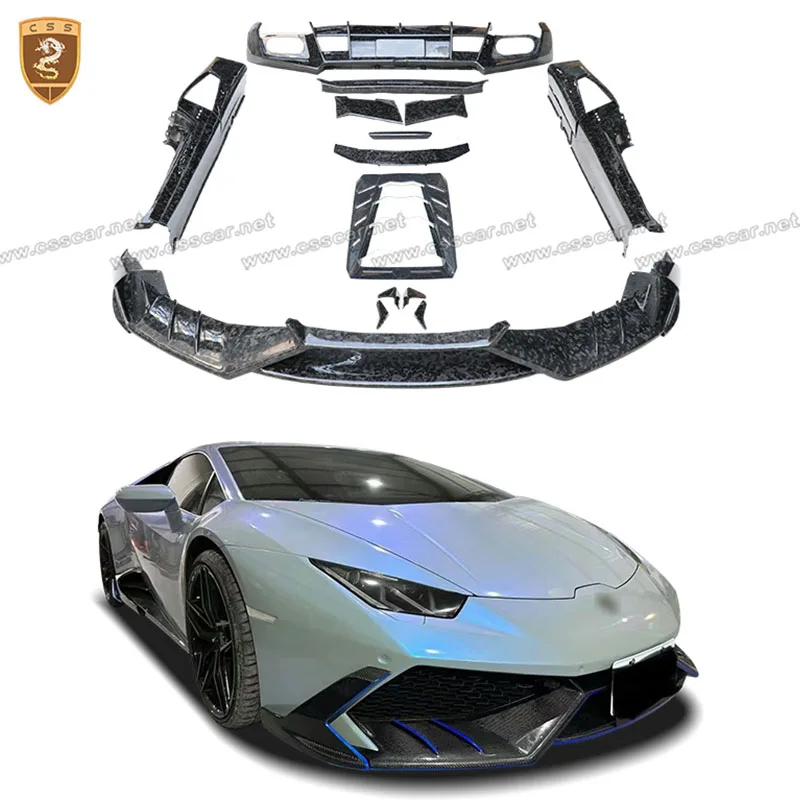 For Lamborghini LP610 MSY Style Tailgate Bonnet Hood Spoiler Wing Side Skirt Extension Splitter Front Rear Bumper Lip Bodykits