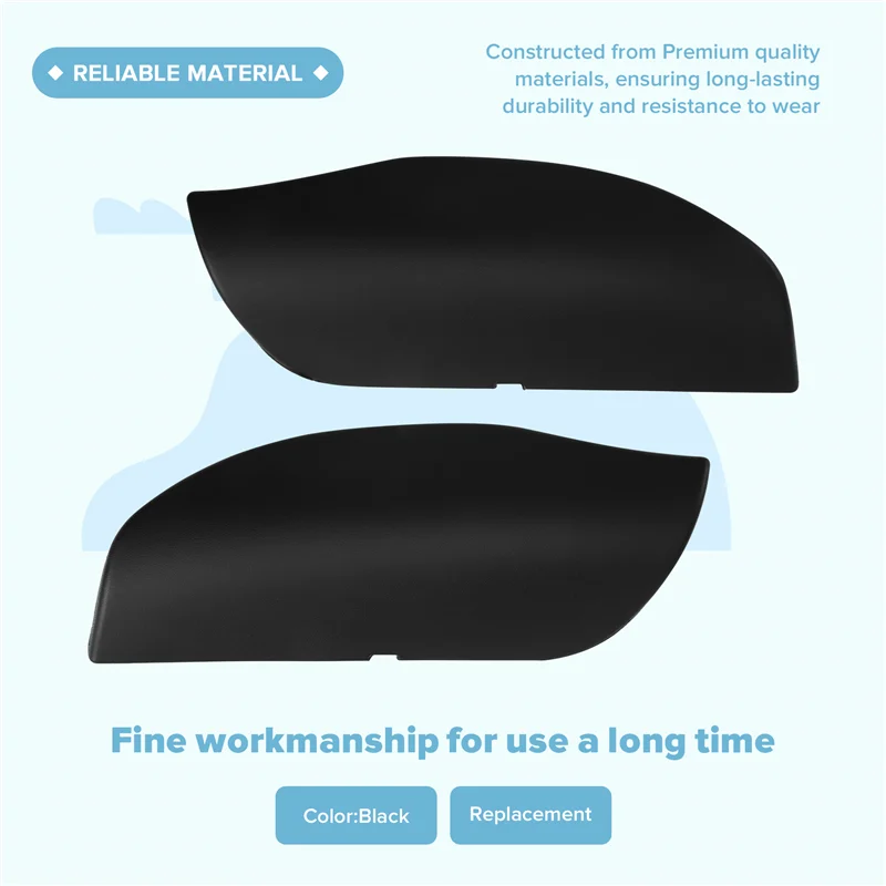 مقطورة نقل غطاء عين المصد الأمامي سحب هوك غطاء 1 زوج للسيارة ل كايين 957 2007 2008 2009 2010 البلاستيك الأسود #3