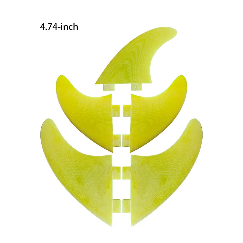 

Beach Accessories FCS1 5pcs Beginner Fiberglass Yellow Future Fins