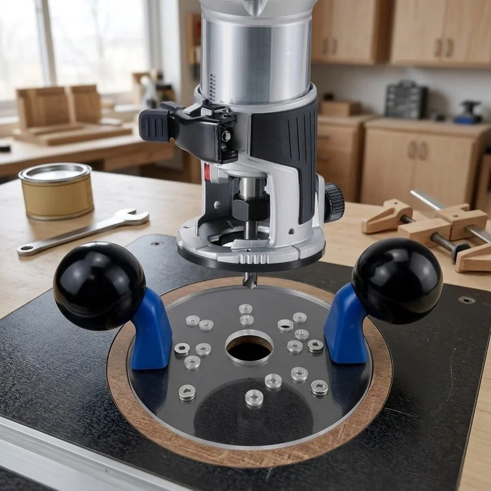 Ergonomic Router Sub‑Base Plate Precision Guide Auxiliary Plate Woodworking Accessory For Versatile DIY Carpentry Hand Tool Part