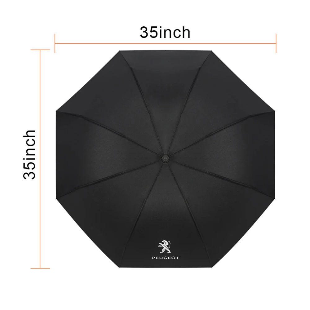 1pcs Car Automatic Folding Windproof Sunshade Umbrella For Peugeot 408 4008 308 3008 Rifter 5008 508 2008 208 301 RCZ 407