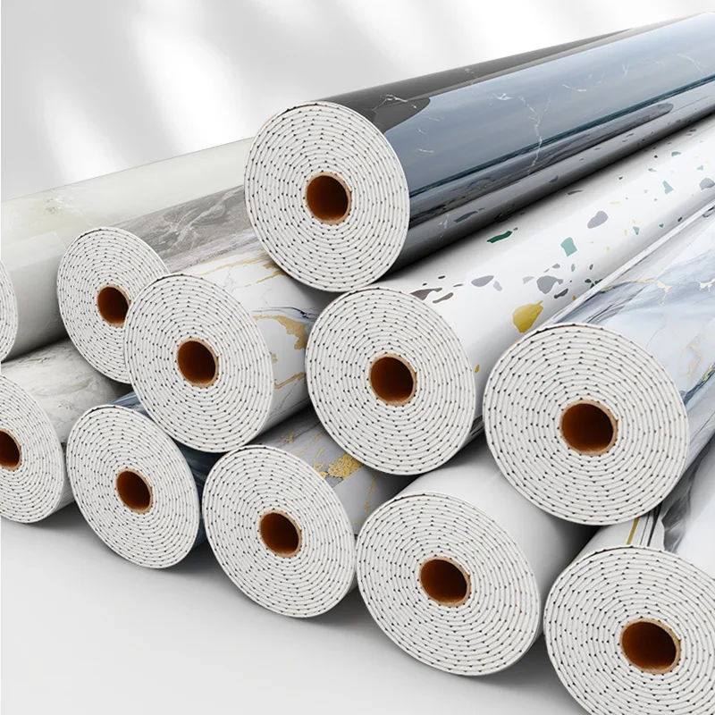 

Faux Marble Pattern Wallpaper Stickers Self Adhesive Roll for TV Background Wall Sticker Living Room Home Decor Peel and Stick