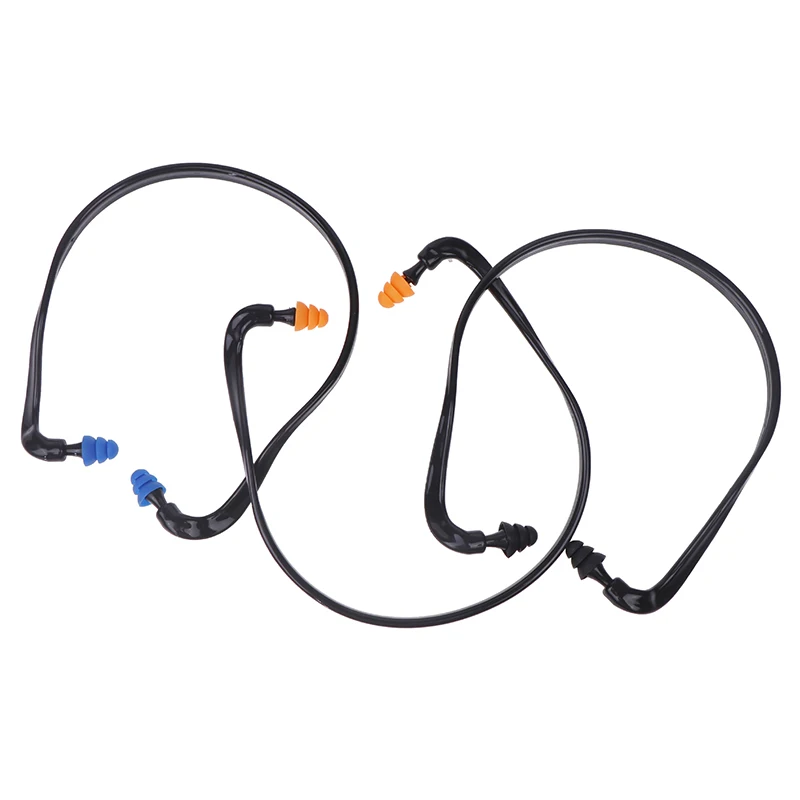 Bouchons d'oreille à réduction de bruit pour le travail du sommeil, protecteur monté sur la tête en silicone souple, cache-oreilles anti-bruit, 1PC, nouveau