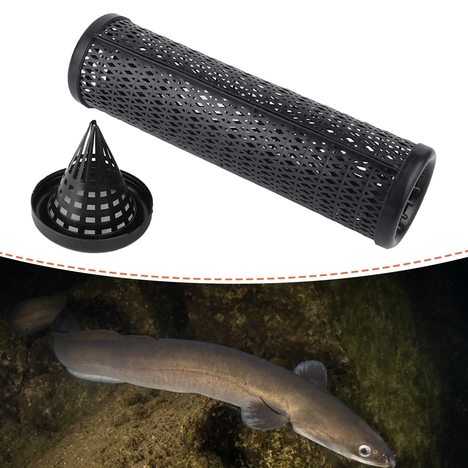 Large Fish Trap Cage Folding Mesh Fishing Net Basket for Catching Eels Lobster Crab Crawfish