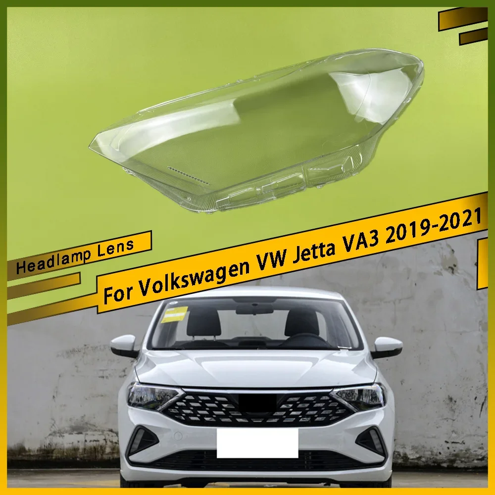 

For Volkswagen VW Jetta VA3 2019 2020 2021 Car Headlamps Cover Clear Headlight Cover Transparent Lampshade Car Accessories