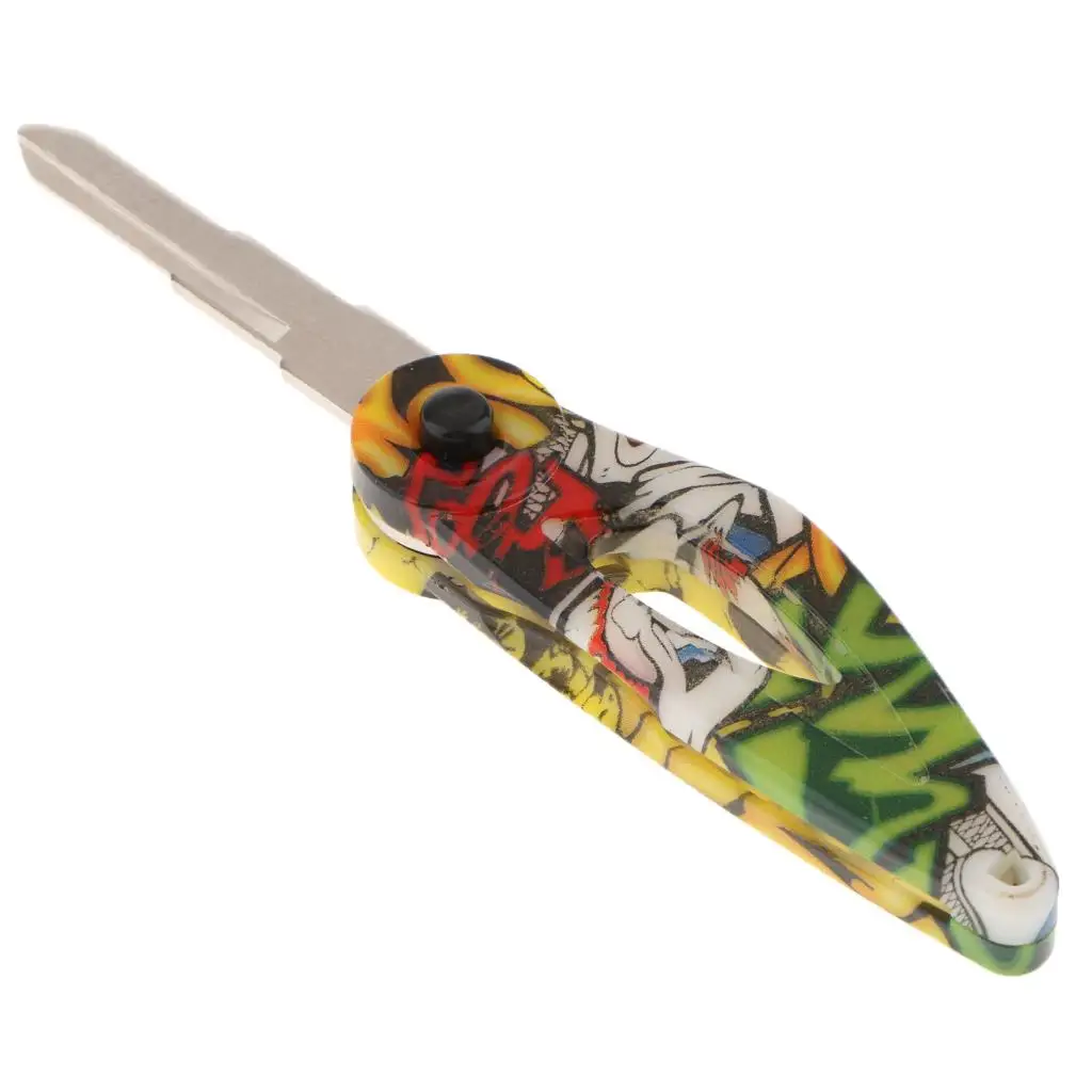 

Мультяшная ручка для мотоцикла, 5 см, пустое лезвие, складной ключ, необрезанный левый слот, всплывающая кнопка