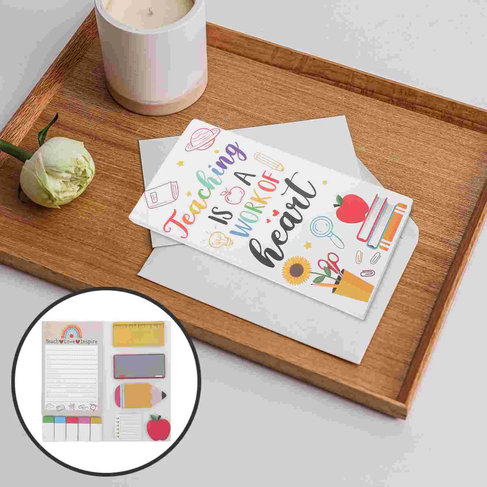 Cartoon Pad Self-adhesive Memo Pads Adorable Stickers Tear-off Office