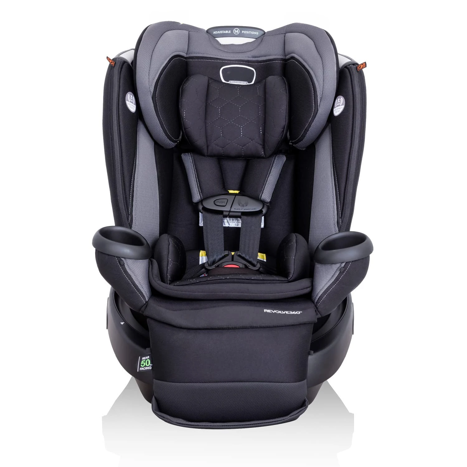 All-in-One Rotational Car Seat with Quick Clean Cover (Revere Gray)