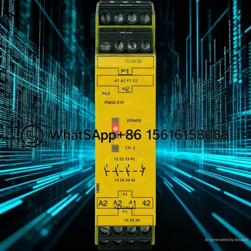 Applicable to Pilz safety relay 777100 750104 industrial automation control module emergency stop monitoring device high