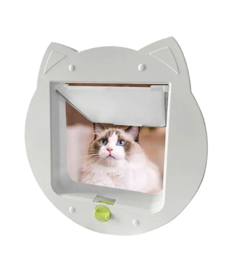 

Cat Door Interior Door 4 Way Locking Dog Door Weatherproof Cat Window Door Interior Cat Door With Cat Shaped For Exercise