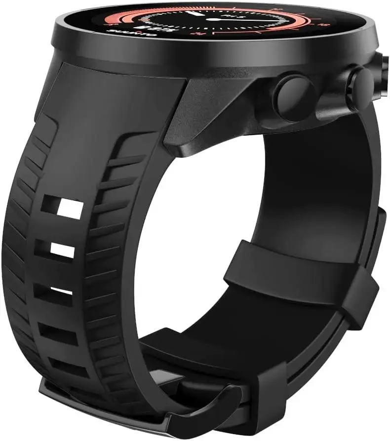 Correa de silicona y goma para reloj inteligente, pulsera de repuesto de 24mm para Suunto 9 baro