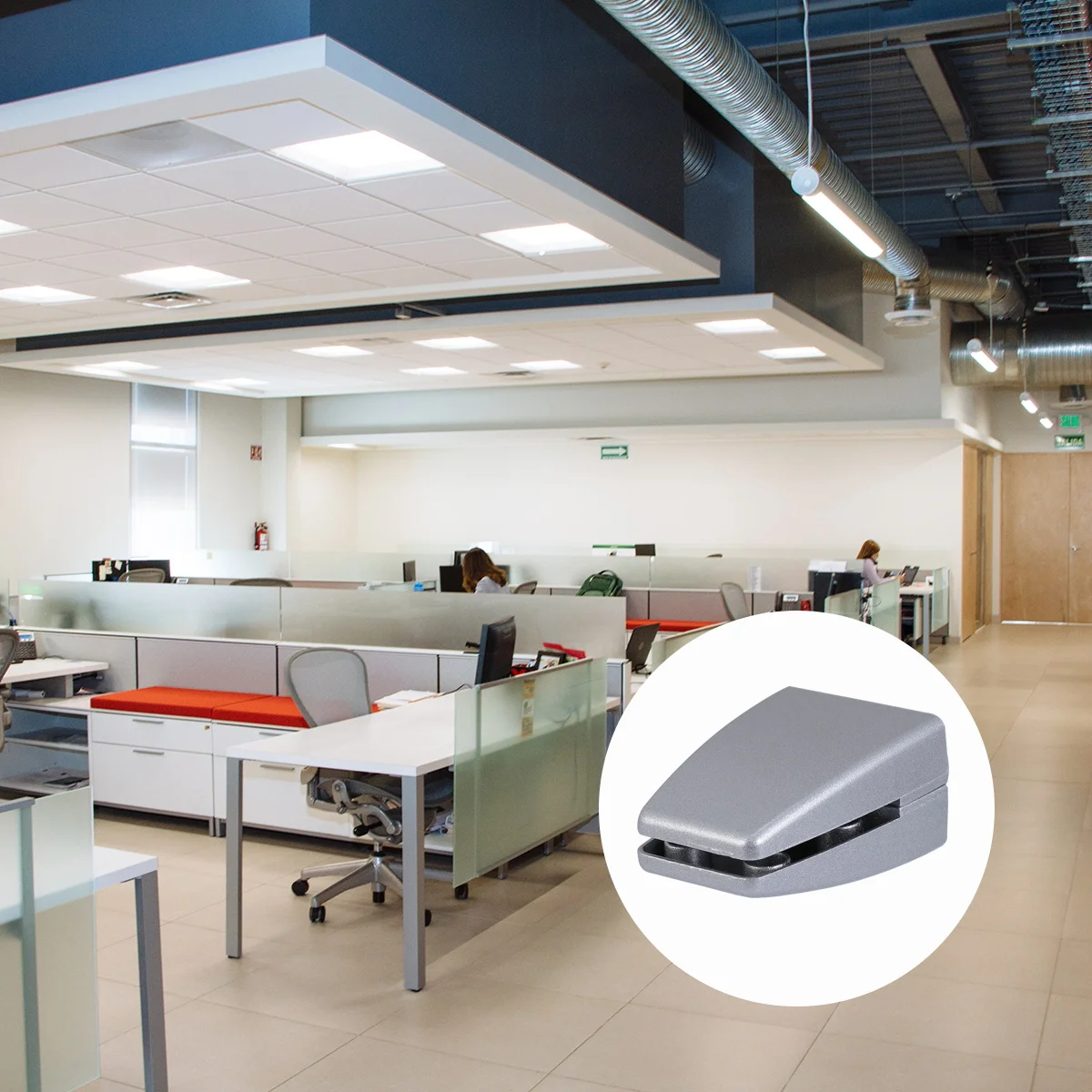 

6 Pcs Desk Brackets Aluminum Alloy Flat Bottom Vertical Screen Clip Privacy Panel Glass Holder Fits 2 15mm Thickness