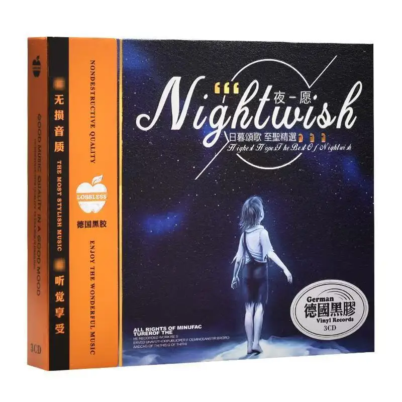 

Металлическая музыкальная запись Nightwish Tarja Turunen, музыкальный компакт-диск Greatest Hits, альбом Wish l Had An Angel, 3 шт., музыкальная запись, косплей Walkman Soundtracks Box