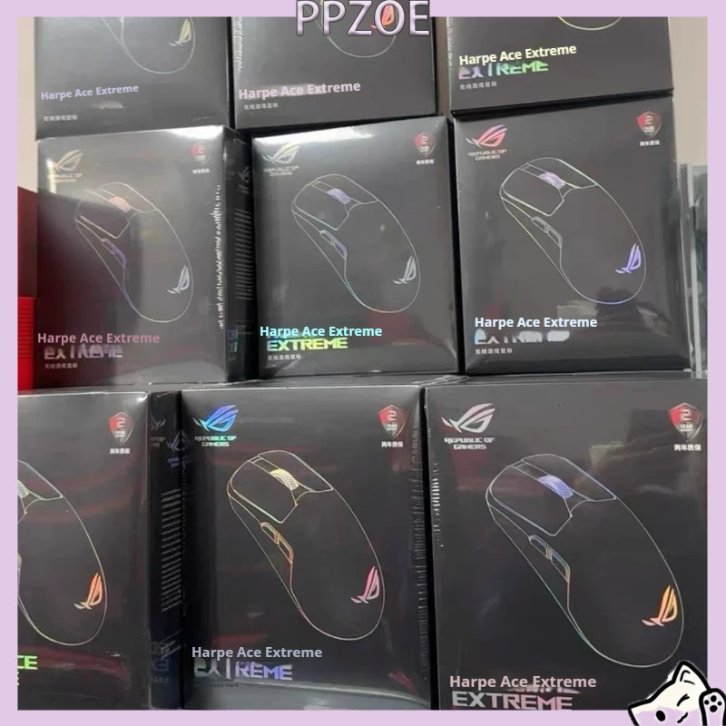 ROG Harpe Ace Extreme Tri-Mode Wireless Gaming Mouse,47g Carbon Fiber,42000 DPI AimPoint Pro Sensor,8000Hz Polling Rate