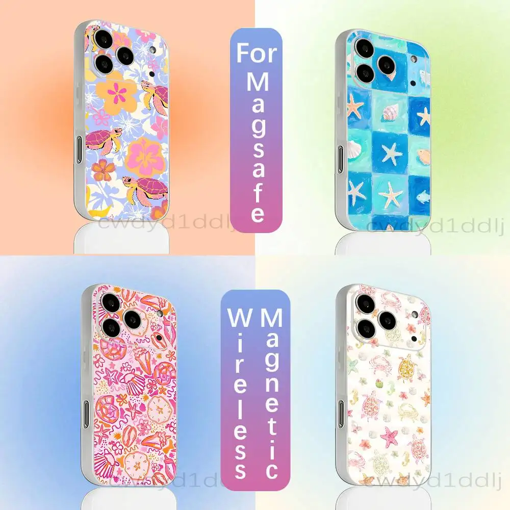 

Marine Organism Sea Ocean Phone Case For iPhone 15,16,17,13,14,11,12,Pro,Max,Plus,E,Air,Mini with Magsafe Magnetic Transparent