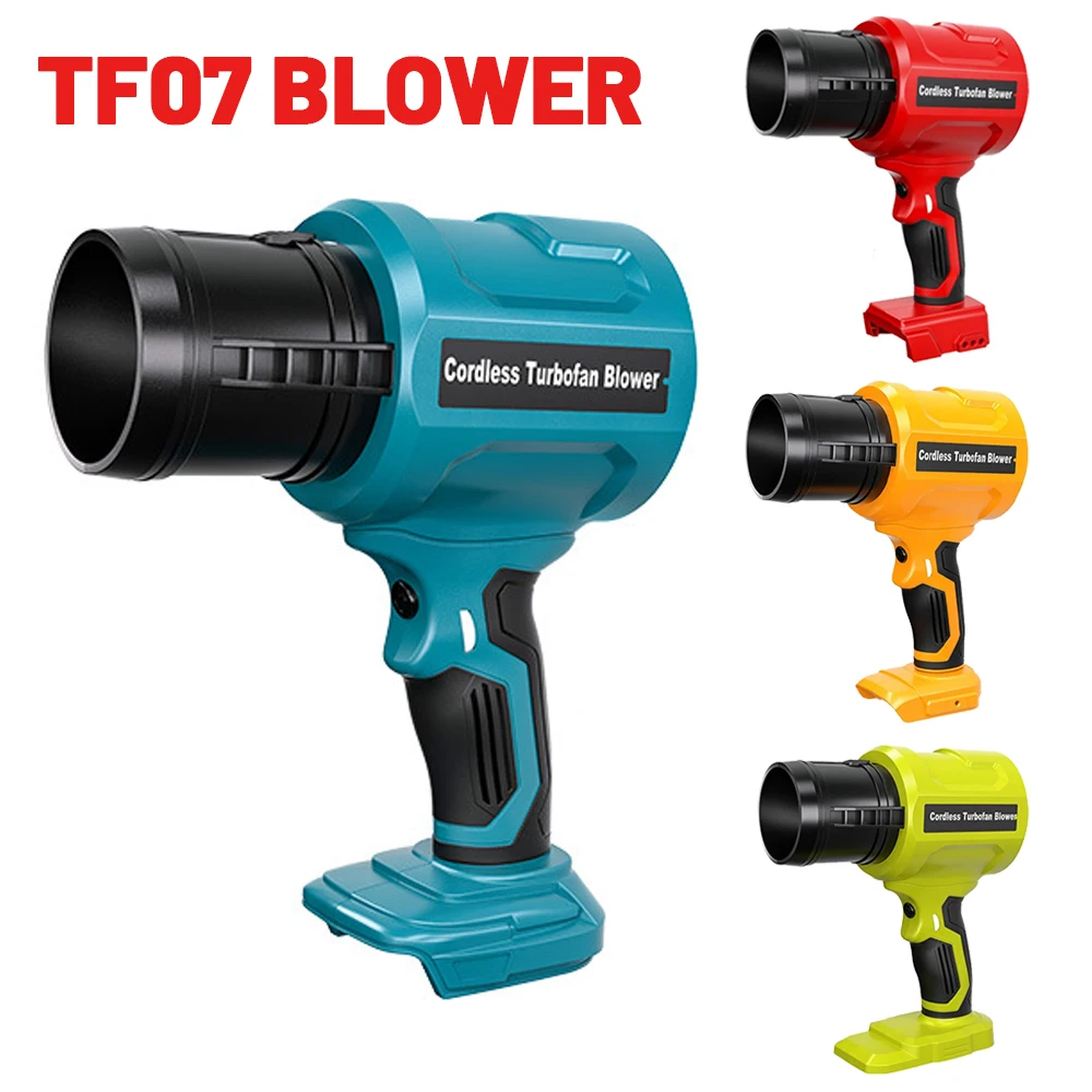 

Brushless Turbo Blower for Makita/Dewalt/Milwaukee/Bosch/Ryobi 18VLi-ion Battery for 14000 RPM Air Flow