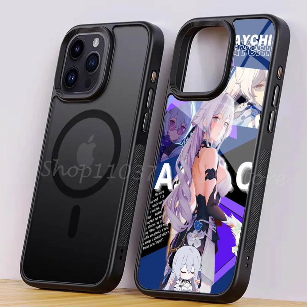 Bronya Zaychik Anime Phone Case For IPhone 15 14 13 Pro Max 11 Mini Alex Mirror For Magsafe Wireless Charging Cover