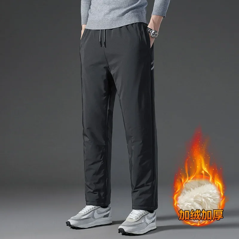 

Motorcycle Riding Cotton Trousers Winter Velvet and Thickened Warm and Cold-proof Wear-resistant Sports Trousers