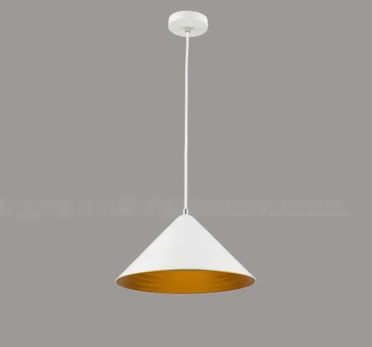 

Modern brief aluminum Tapered double pendant light for restaurant and dinning room with E27 base