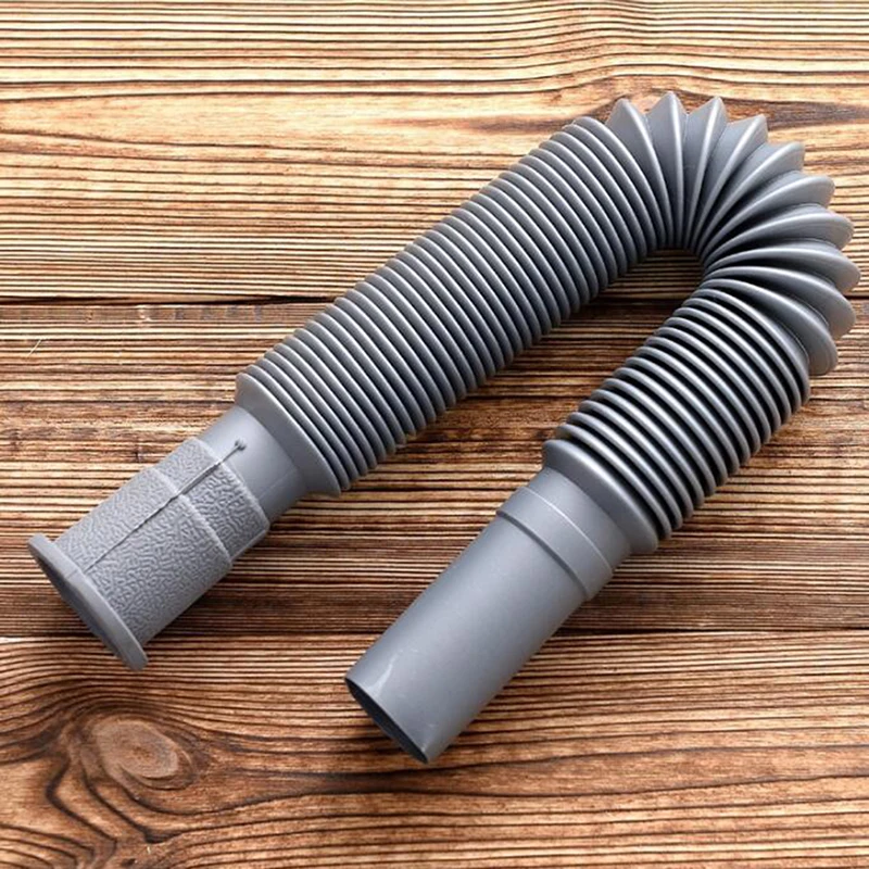 Wash Basin Pipe Plumbing Kitchen Sewer Pipe Flexible Bathroom Sink Drains Downcomer Hose Waste Pipe Overflow Pipe Home Kitchen