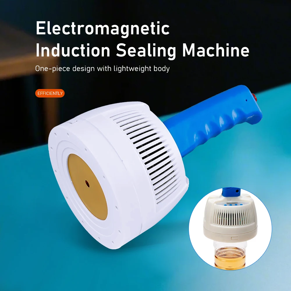 Máquina de sellado por inducción eléctrica, Mini botella de plástico de mano, tapa de botella de aceite medicinal, sellador de juntas de papel de aluminio
