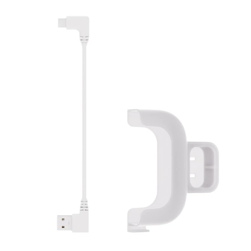 W89C Soporte ajustable Soporte cómodo ángulo visión y puerto USB integrado para dispositivos monitoreo doméstico