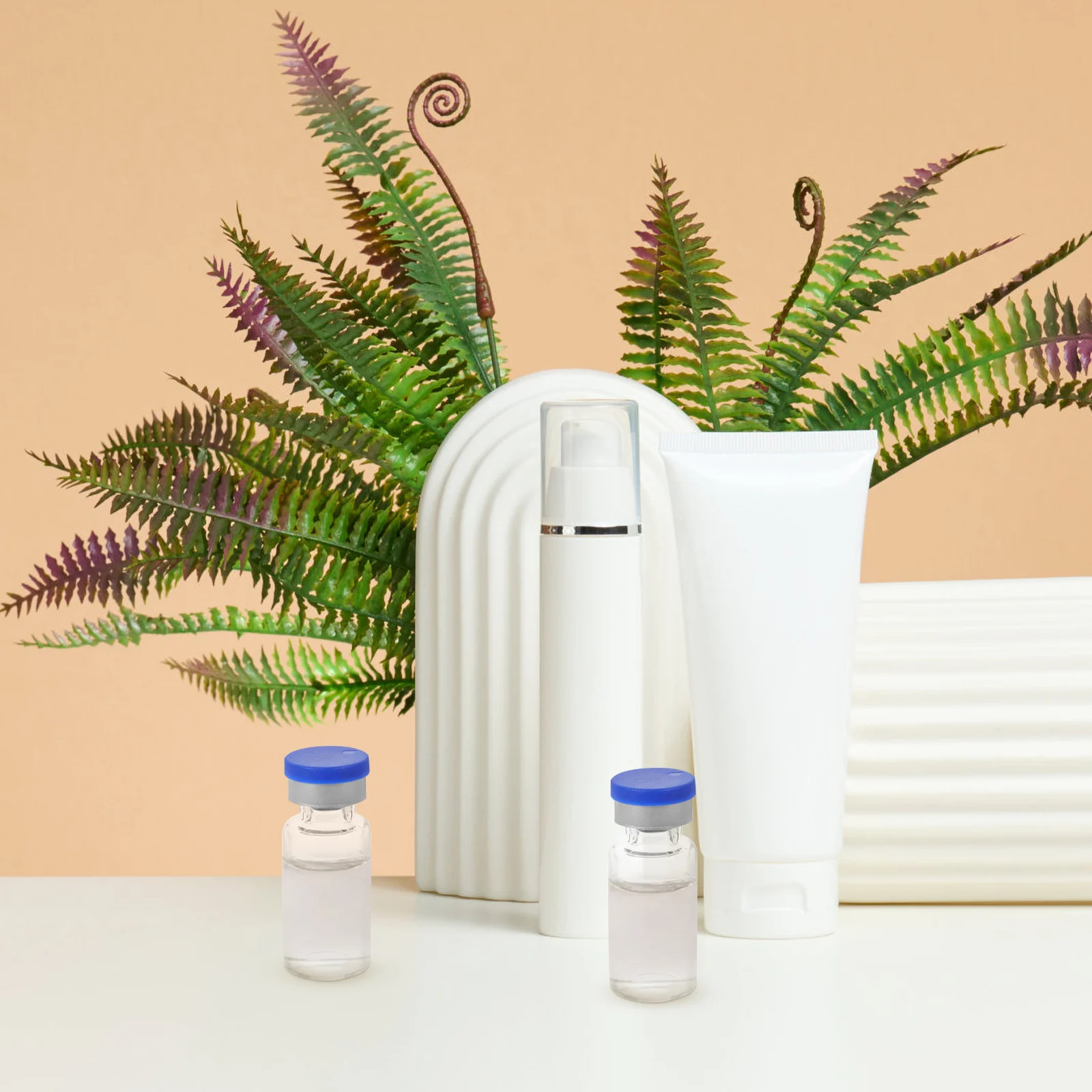 

20Pcs Glass Vials Small Storage Bottles Secure Sealing Caps for Liquid Medicine Liquid Samples Essential Oil Powder Lab Use